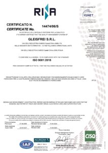 Certificato ISO 9001 2026